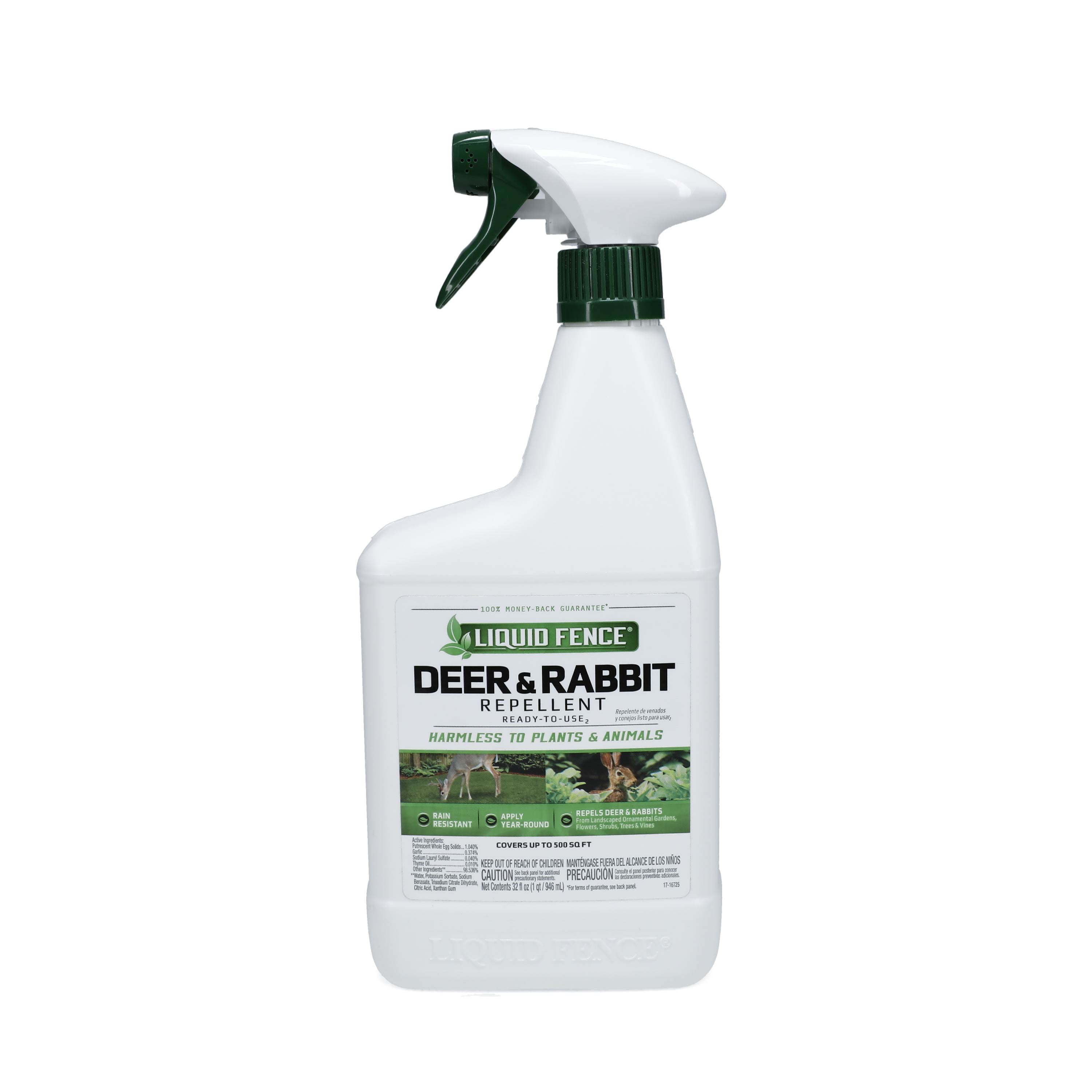 Liquid Fence Deer & Rabbit Repellent ReadytoUse, 32 Ounce