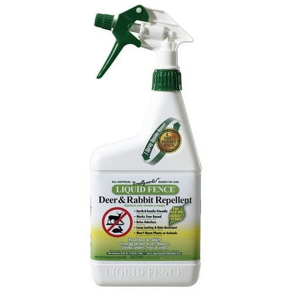 Liquid Fence Ready-to-Use Deer & Rabbit Repellant, 32 Oz.