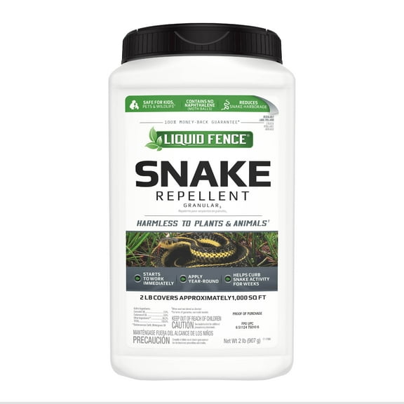 Liquid Fence Snake Repellent Granular, Naphthalene-Free Formula, 2 Pounds