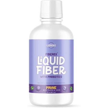 Fiberex- Llorens Liquid Fiber 15 Grams Soluble Fiber, No Sugar, Regularity and Soft Stools - Prune Flavor - 30 FL oz