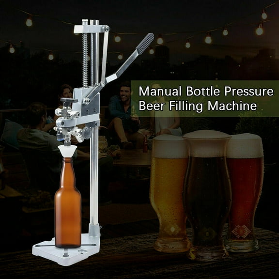 Liquid Filling Machine Manual Bottle Pressure Beer Filling Machine Defoaming 304 stainless steel Silver
