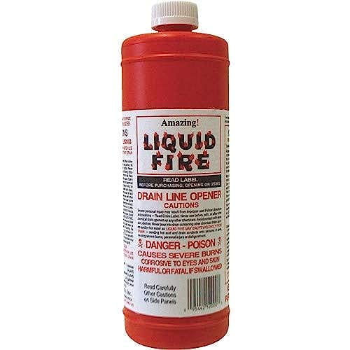 Liquid Fire Drain Line Opener, 32 Oz
