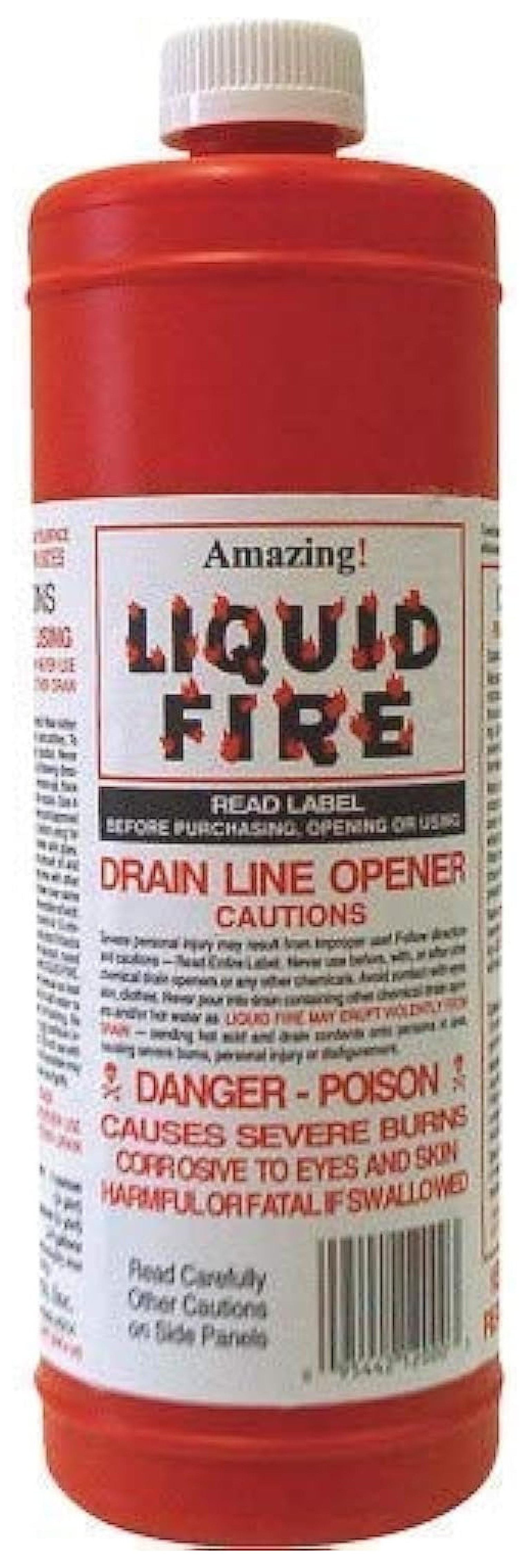 Liquid Fire Drain Line Opener, 32 Oz