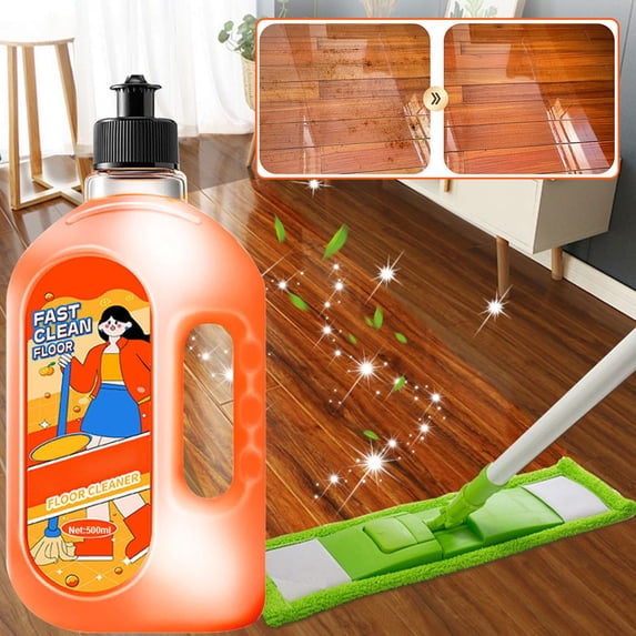 Liquid Floor Cleaner for Household Use, Deeply Dissolves Tough Grime and Stains, Powerful All Purpose Floor Cleaner for Tile Wood and Laminate 500ml
