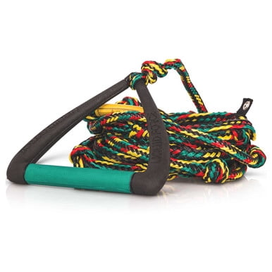Liquid Force DLX Floating Surf Rope [Rasta] Wakesurf Rope & Handle ...