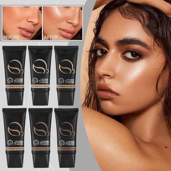 Liquid Foundation Body Coverage Cream,Buildable Coverage, Natural Finish, Brighten Skin Tone, Cover Blemishes,Suitable for All Skin Types