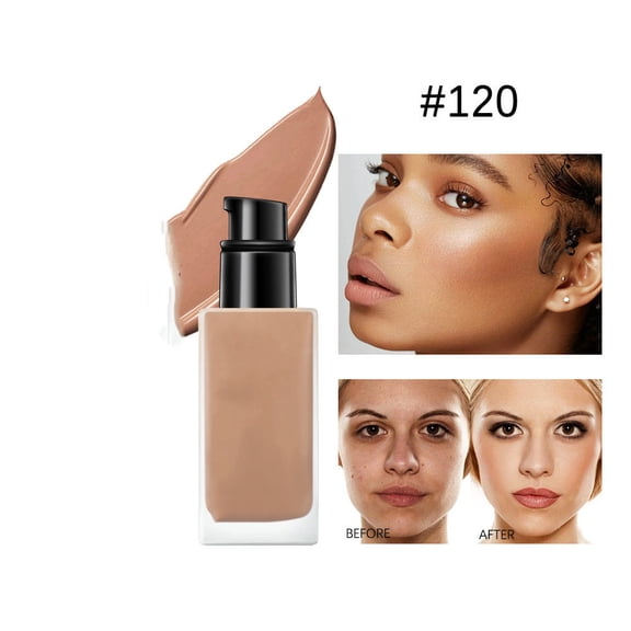 Liquid Foundation, High Coverage Hydrating Formula, Long-Lasting Natural Finish, For Redness, Blemishes & Daily Makeup, Lightweight Breathable Texture, Suitable For All Skin Types