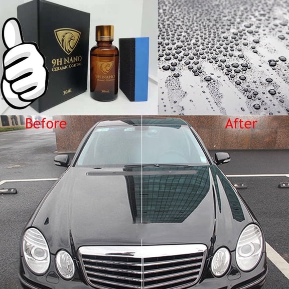 Liquid Glass 9H Nano Hydrophobic Ceramic Coating Car Polish Anti-scratch Auto Protector, 1PCS