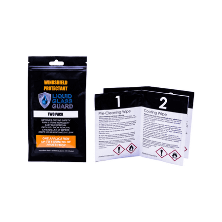 Liquid Glass Guard - Rain Repellent Wipes - Two Pack - Rain Repellent