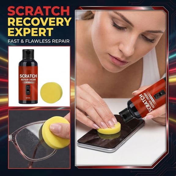 Liquid Glass Repair, Glass Repair Fluid, 30G, Glass Scratch Remover, Mobile Display Mending, Plastic Eyeglass Frame Refinement, Cylindrical Bottle, 1 Set, Glass Scratch Repair Kit