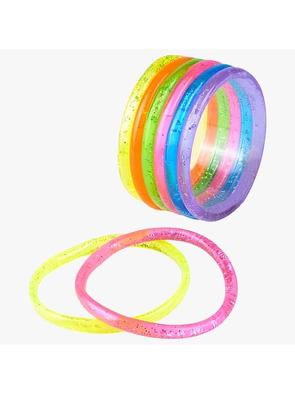 Liquid Glitter Bracelets - 12 per pack