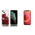 thumbnail image 1 of Liquid Glitter Case for iPhone 14 and Glass Screen Protector - Red Rose, 1 of 9