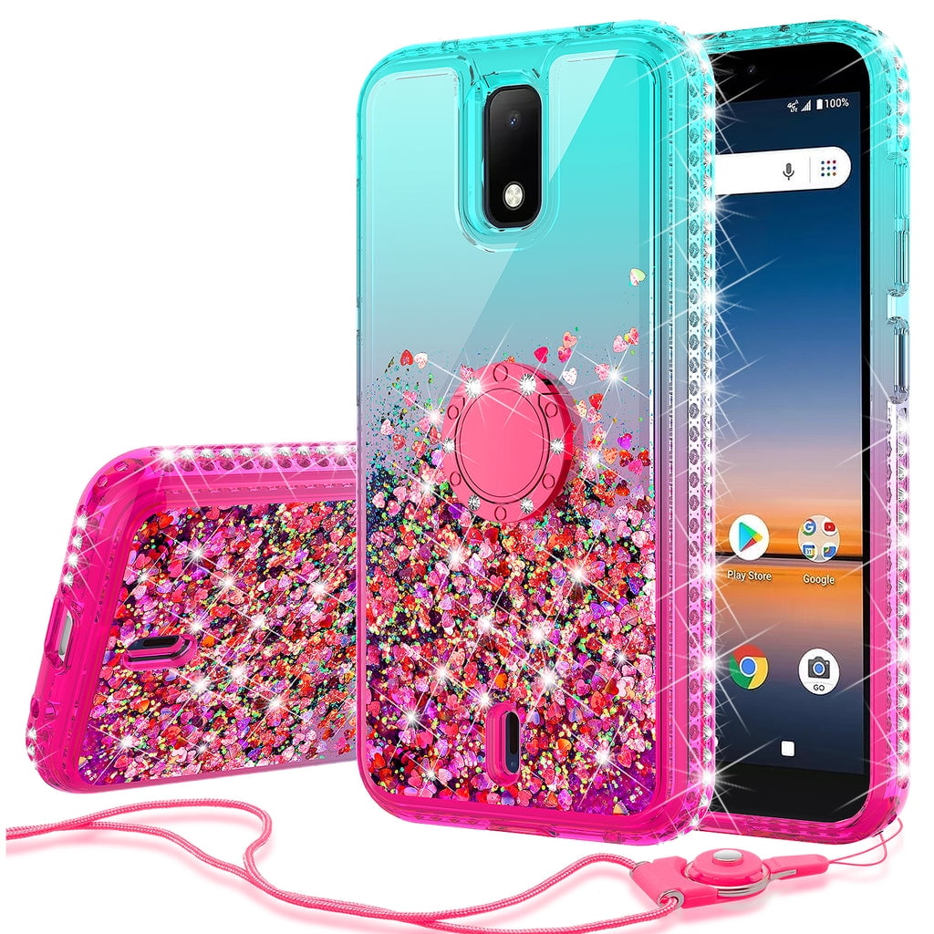 Liquid Glitter Phone Case for Cricket Debut 4G / AT&T Calypso 2 (U319AA