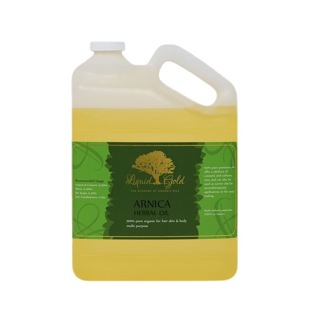 Liquid Gold Inc. 1 Gal. PREMIUM Arnica Herbal Oil 100 Pure & Organic