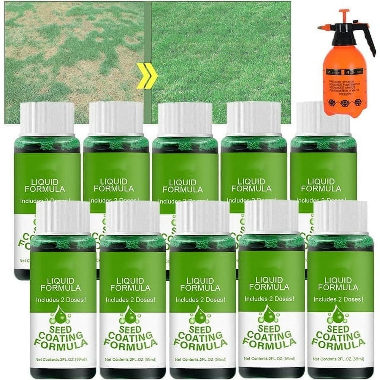 Liquid Grass Seed Spray for Lawn, Green Grass Lawn Spray, Liquid Lawn Seed Spray, Lawn Liquid