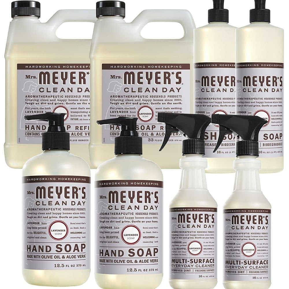 Liquid Hand Soap, Liquid Hand Soap Refill, Multi surface cleaner, Liquid Dish Soap Combo, 2 Pack Liquid Hand Soap, 12.5 OZ Each Pack, 2 Pack Liquid Hand Soap Refill, 33 OZ Each Pack, 2 Pack Multi...