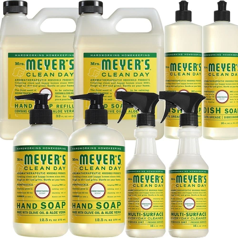 Liquid Hand Soap, Liquid Hand Soap Refill, Multi surface cleaner, Liquid Dish Soap Combo, 2 Pack Liquid Hand Soap, 12.5 OZ Each Pack, 2 Pack Liquid Hand Soap Refill, 33 OZ Each Pack, 2 Pack Multi...
