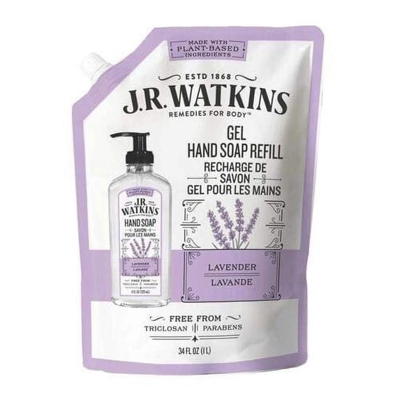 Liquid Hand Soap Refill Pouch, Lavender, 1 Pack, Scented Liquid Hand Wash for Bathroom or Kitchen, 34 fl oz