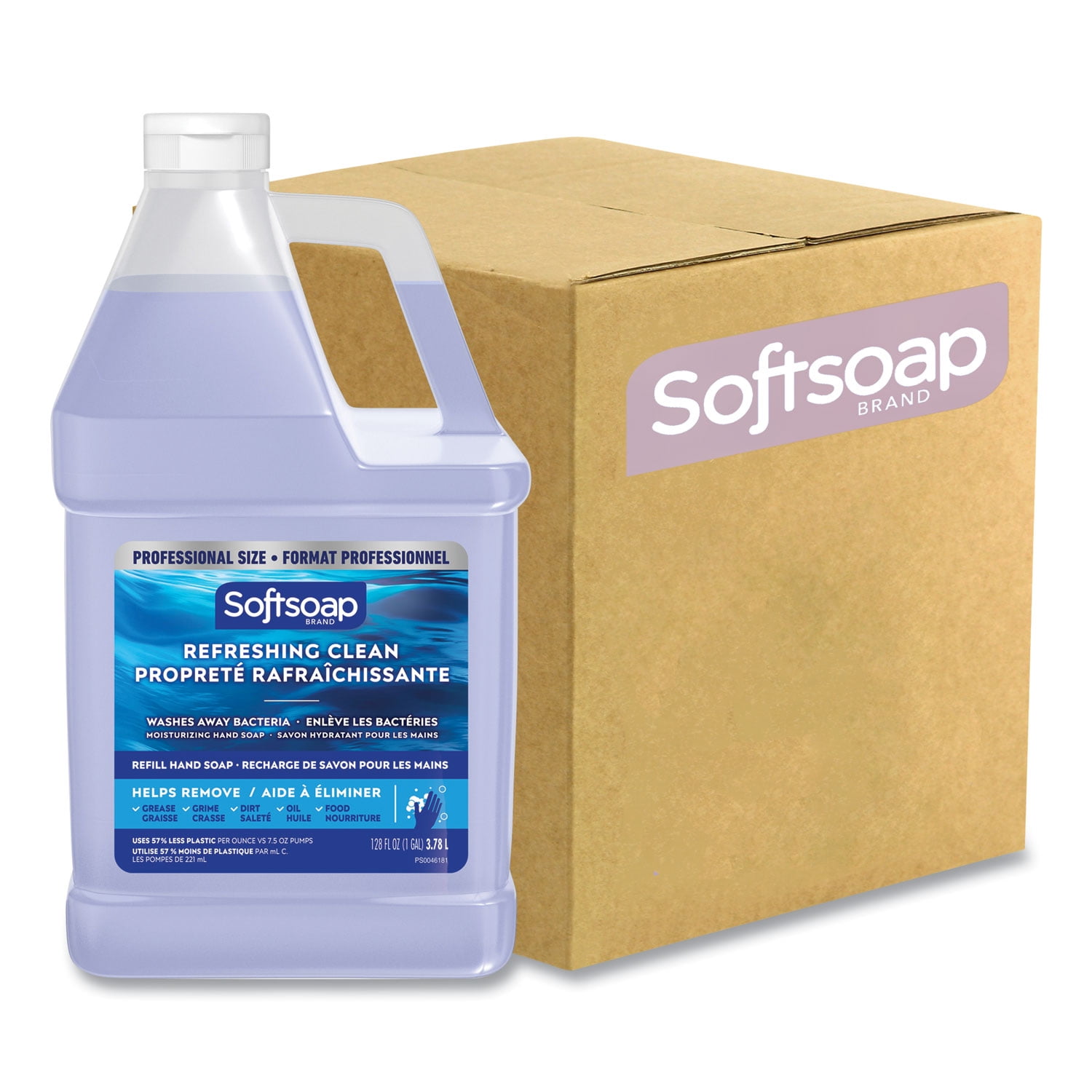 Liquid Hand Soap Refills, Refreshing Clean, 128 oz, 4/Carton Liquid Hand Soap Refills, Refreshing Clean, 128 oz, 4/Carton