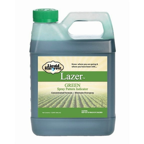Liquid Harvest Lazer Green Fertilizer Marking Dye Quart Perfect Weed Spray Dye