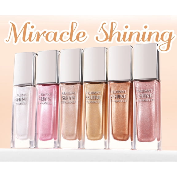 Liquid Highlighter,Long Lasting Liquid Luminizer Shimmer Stick,Waterproof Smooth Highlight Face Illuminator,Silky Natural Glow Makeup Sparkly Highlighters for Face, ＃02