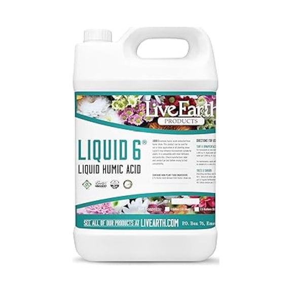 Liquid Humic & Fulvic Acid - 1 Gallon | Organic Soil Conditioner & Plant Nutrient | OMRI Listed for Organic Gardening & Farming | Boosts Nutrient Absorption & Root Development