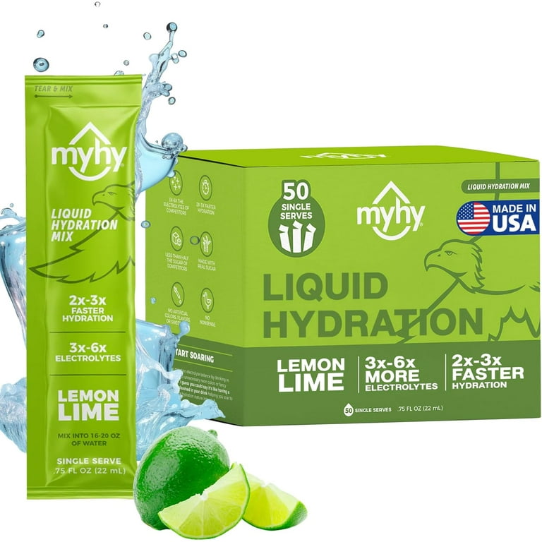 Liquid Hydration Packets – Electrolytes Drink Mix for Rapid