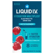 Liquid I.V.  Arctic Raspberry Hydration Multiplier  Powdered Electrolyte Drink Mix, 6 Count Packets