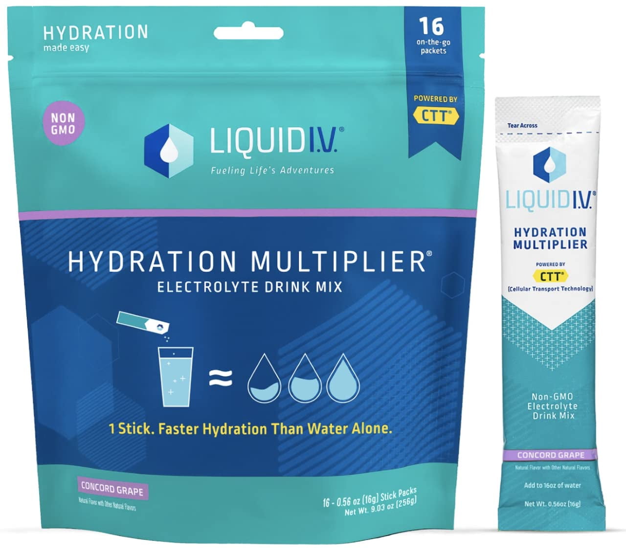 Liquid I.V. Hydration Multiplier Concord Grape Hydration Powder