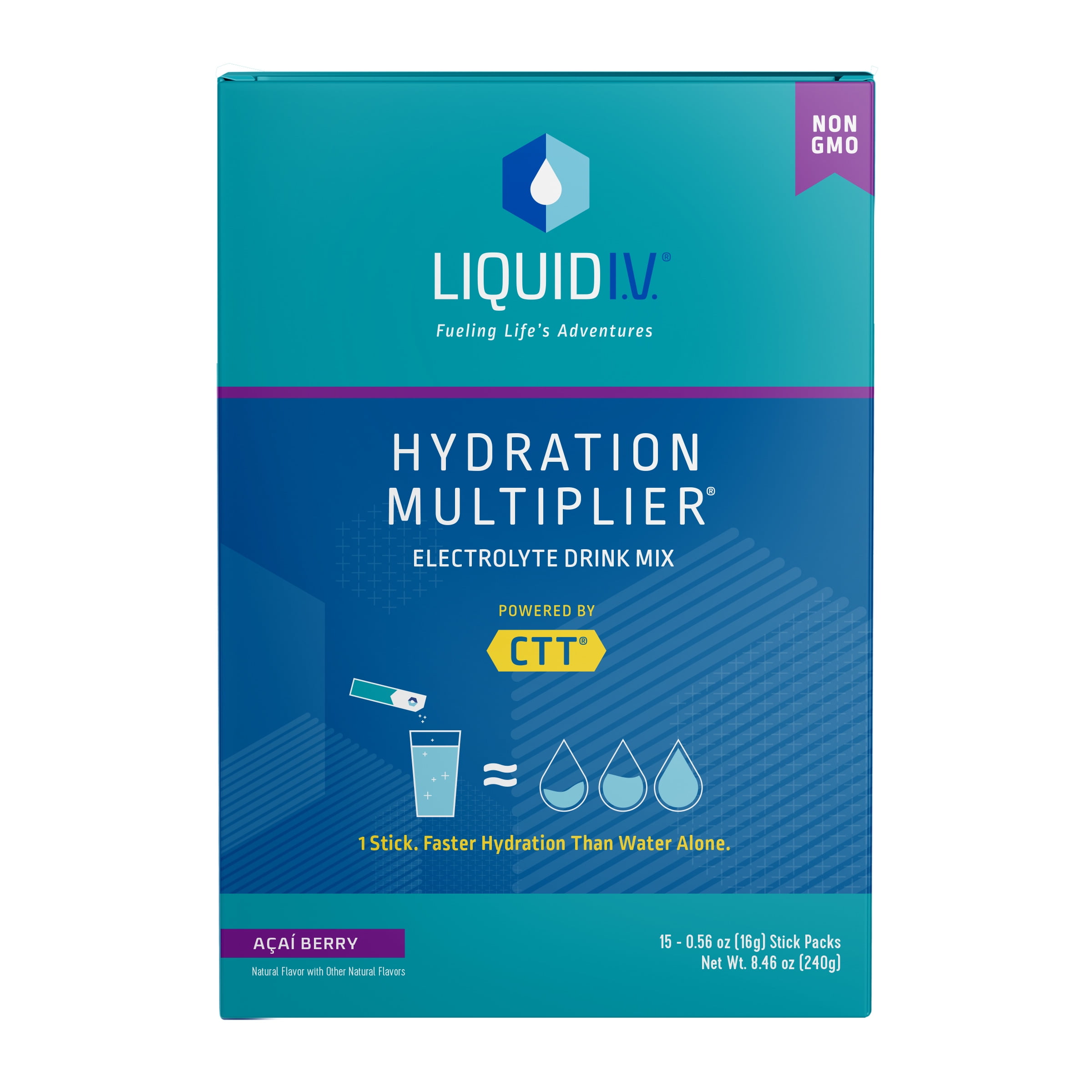Liquid I.V. Hydration Multiplier Electrolyte Powder Packet Drink Mix