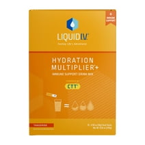 Liquid I.V. Hydration Multiplier+ Immune Support Electrolyte Powder Packet Drink Mix, Tangerine, 15 Ct