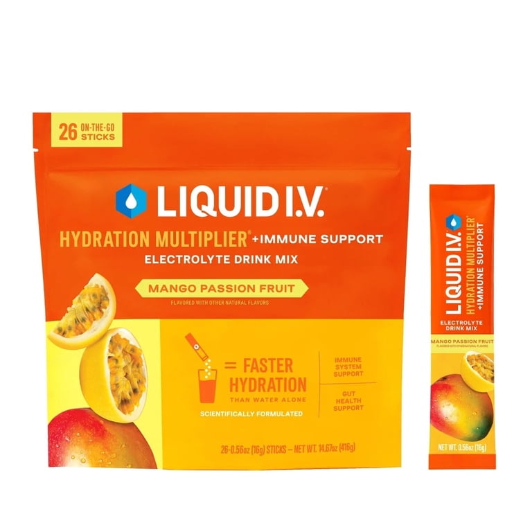 Liquid I.V. Hydration Multiplier Plus Immune Support, Electrolyte