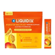 Liquid I.V. Hydration Multiplier Plus Immune Support, Mango Passionfruit 26 Ct