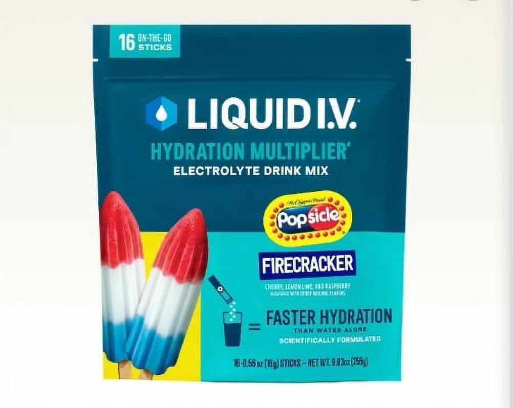 Liquid I.V. Hydration Multiplier Popsicle Firecracker - 16PK