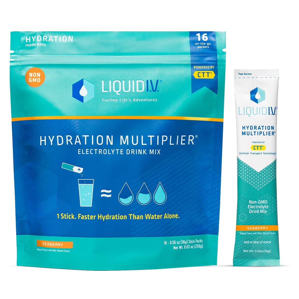 Liquid I.V. Hydration Multiplier, Seaberry | Elect