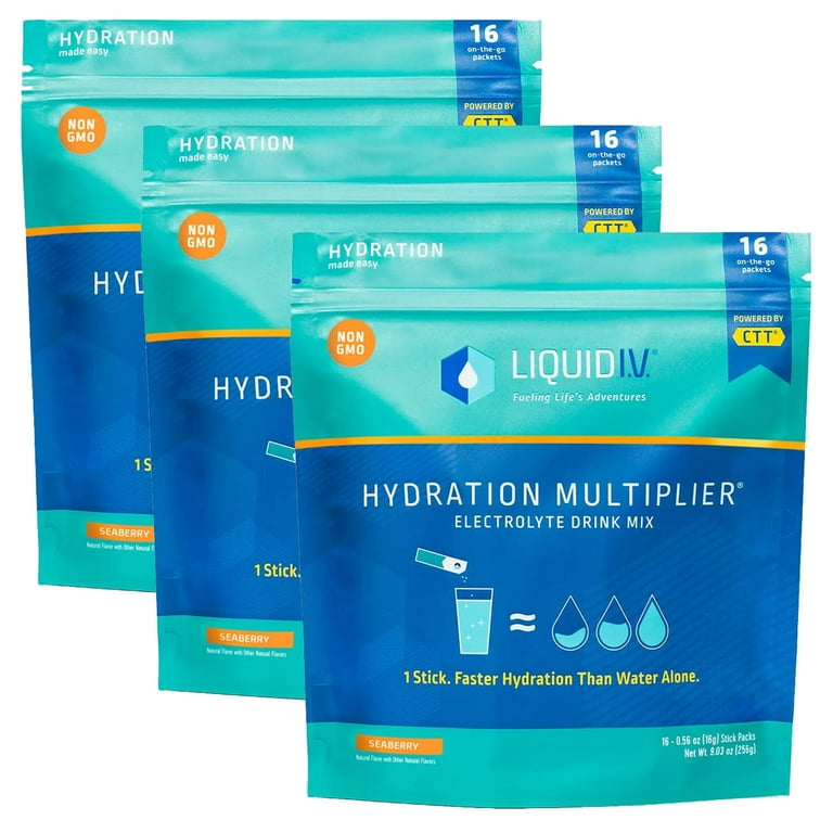 Liquid I.V. Hydration Multiplier Strawberry Electrolyte Drink Mix Sticks,  10 ct - Fry's Food Stores