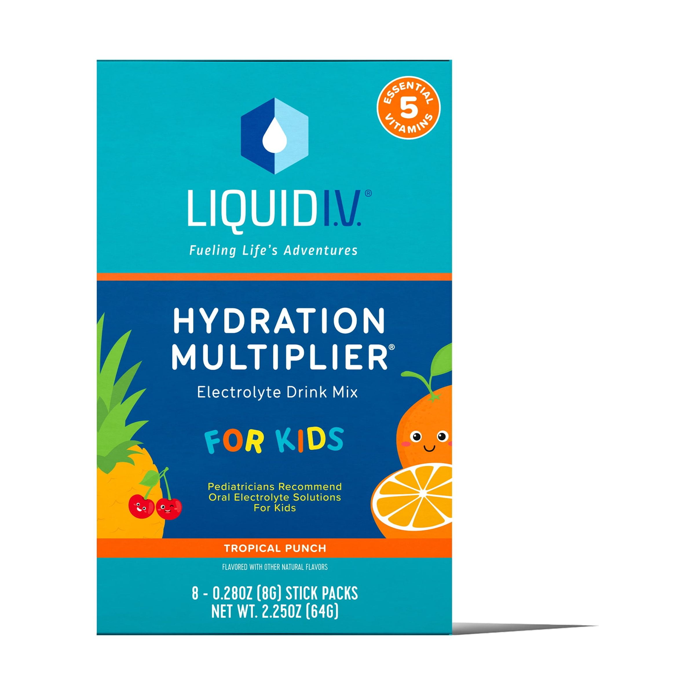 Liquid I.V. Hydration Multiplier for Kids, Electrolyte Powder