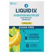 Liquid I.V.® Lemon Lime Hydration Multiplier® Sugar-Free Electrolyte Powder Drink Mix, 15 Count Packets