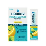 Liquid I.V.® Lemon Lime Sugar-Free Hydration Multiplier® Powdered Electrolyte Drink Mix, 6 Ct