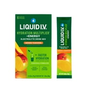 Liquid I.V.® Mango Tamarind Hydration Multiplier® +Energy Powdered Electrolyte Drink Mix, 6 CT