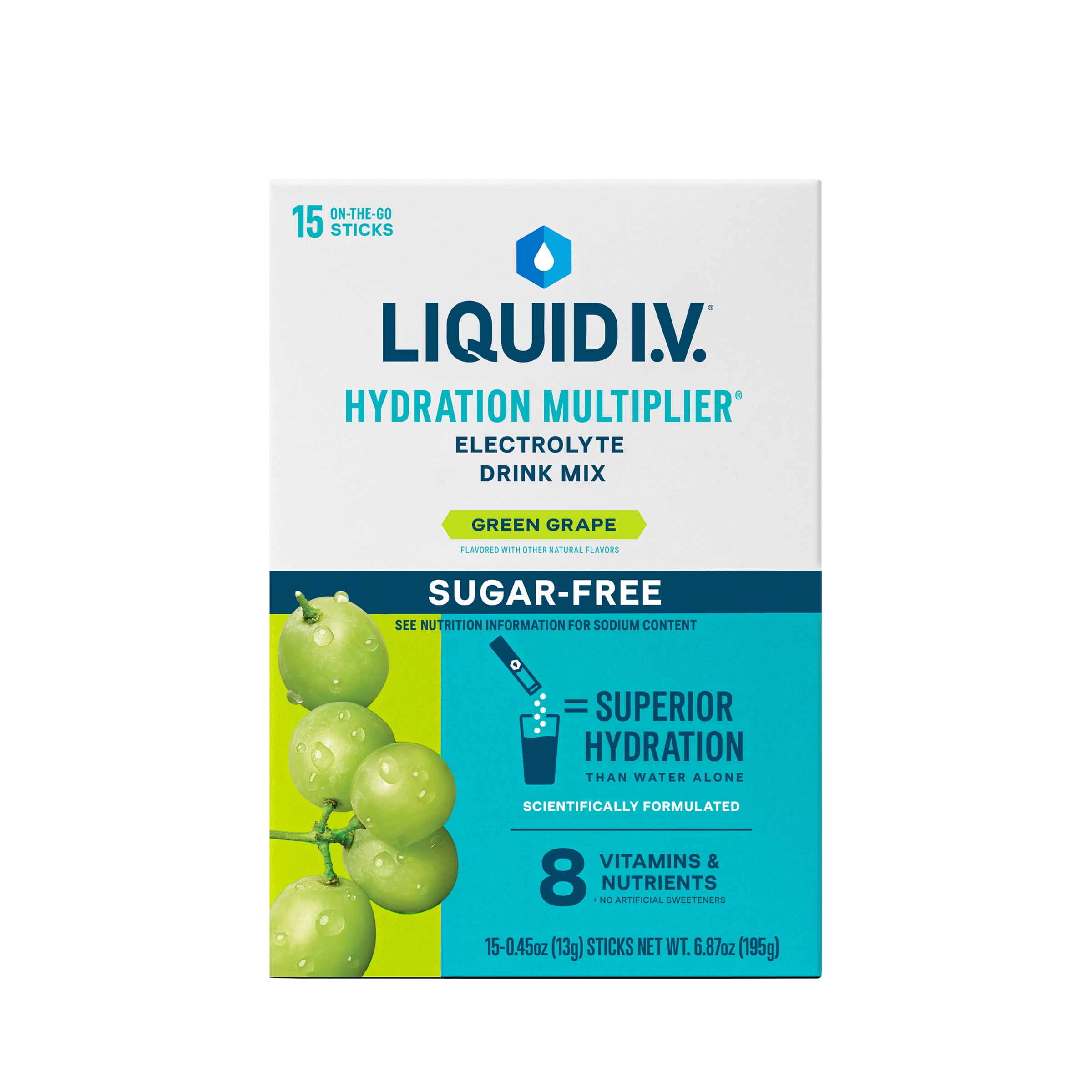 Liquid I.V. Sugar Free Green Grape 15CT