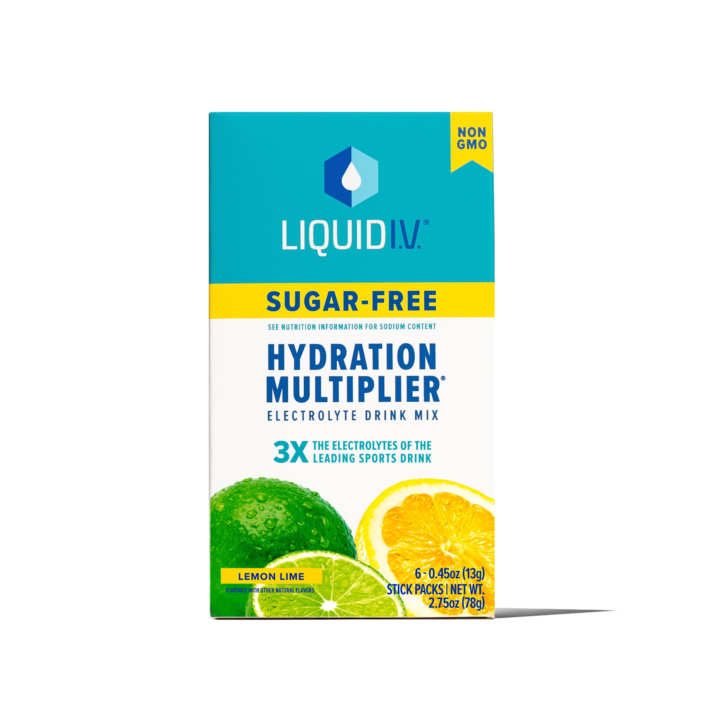 Liquid I.V. Sugar-Free Hydration Multiplier Electrolyte Powder Packet Drink  Mix, White Peach, 6 Ct 