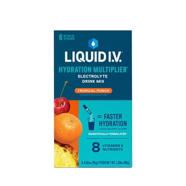 Liquid I.V.® Tropical Punch Hydration Multiplier® Powdered Electrolyte Drink Mix, 6 Count Packets