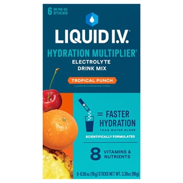 Liquid I.V.® Tropical Punch Hydration Multiplier® Powdered Electrolyte Drink Mix, 6 Count Packets