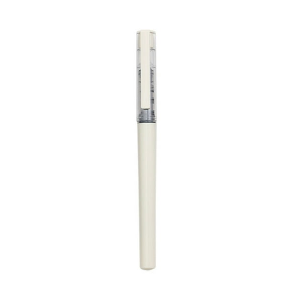 Liquid Ink Rollerball Pen in Beige, 0.5mm Fine Point, Fast-Dry, Visible Ink Supply for Long Writing Sessions