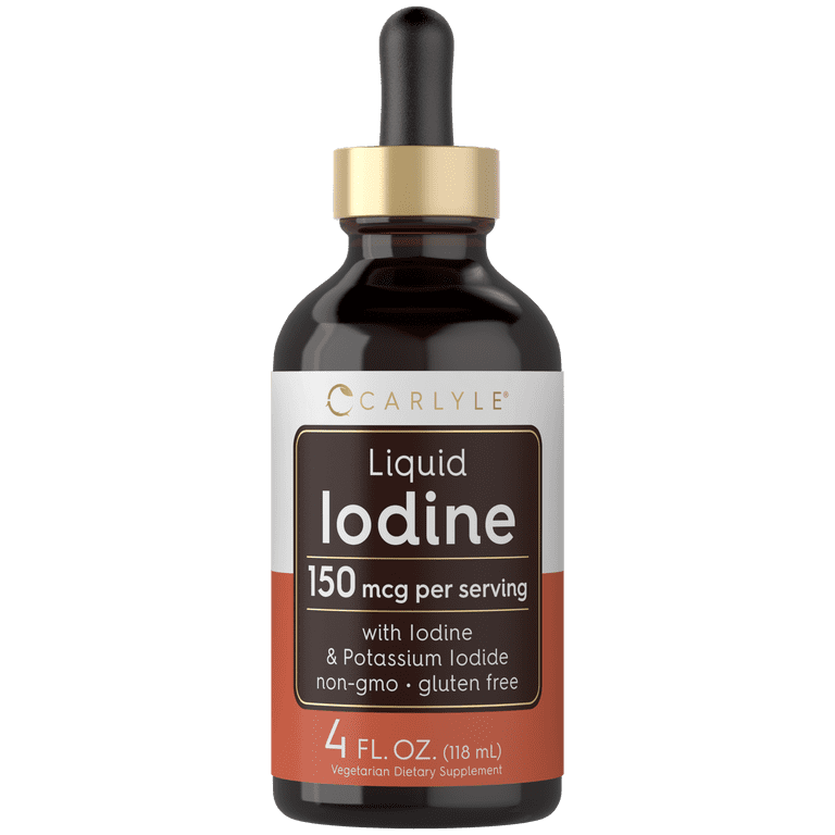 Carlyle, Liquid Iodine Drops, 4 fl oz, 150 mcg, Vegetarian Formula