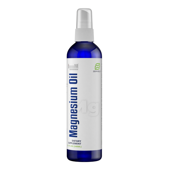 Zemvelo Liquid Ionic Magnesium Oil Supplement (8 Oz - 96 Day Supply)
