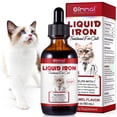 thumbnail interactive-video image 1 of Liquid Iron Supplements for Cats and Kittens - with Folate and B12 – Supplements Anemia, Promotes Blood Health, Oxygen Supply and Blood Cell Formation – Increase Low Energy Levels – Lethargy - 2 oz, 1 of 10