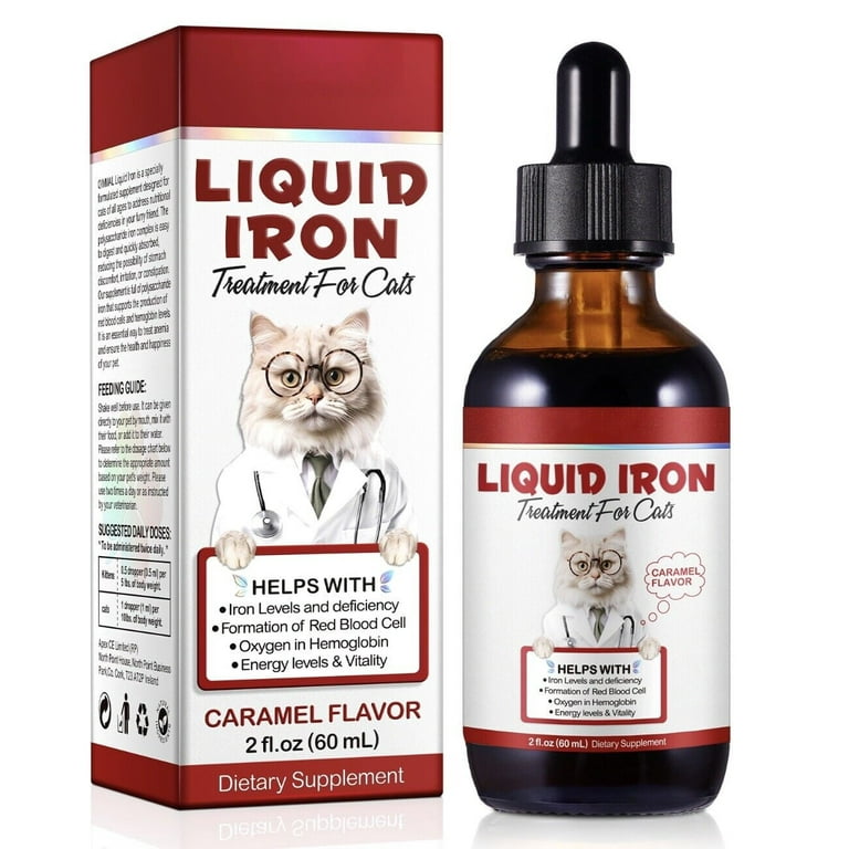 Liquid Iron Supplements for Cats ,LiquiI Iron with Vitamin C and B12,Supports Anemia, Low Enery Levels and Lethargy,Promotes Blood Health, Helps with Liquid Iron Supplements for Cats ,LiquiI Iron with Vitamin C and B12,Supports Anemia, Low Enery Levels and Lethargy,Promotes Blood Health, Helps with
