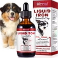 thumbnail image 1 of Liquid Iron Supplements for Dogs - with Folate and B12 – Supplements Anemia, Promotes Blood Health, Oxygen Supply and Blood Cell Formation – Increase Low Energy Levels – Lethargy - 2 oz, 1 of 9